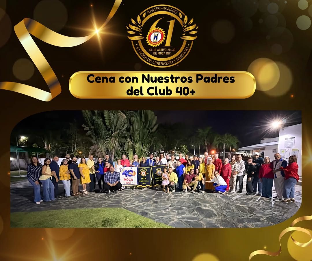 Cena con nuestros padres del Club 40+ de Moca